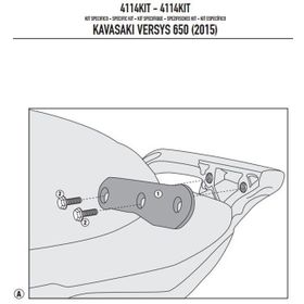 Givi 4114KIT Kawasaki Versys 650 15-19 Yan Çanta Taşıyıcı Bağlantı Kiti