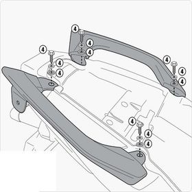 Givi 450KIT Kawasaki Versys 650 10-14 Yan Çanta Tasıyıcı Baglantı Kiti