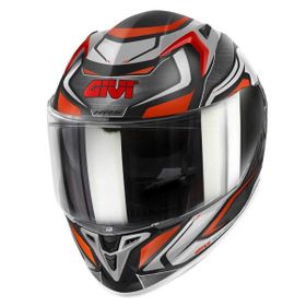 Givi 50.9 Atomic Full Face Siyah Gri Kırmızı Motosiklet Kaskı