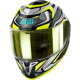 Givi 50.9 Atomic Full Face Siyah Gri Kırmızı Motosiklet Kaskı