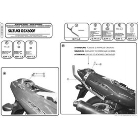 Givi 518F Suzuki GSX 600 - 750 F 98-02 Arka Çanta Taşıyıcı