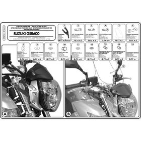 Givi A167A Suzukı GSR 600 06-07 Rüzgar Siperlik Bağlantısı