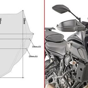 Givi A2140 Yamaha MT-07 18-20 Rüzgar Siperlik
