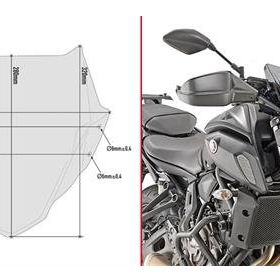 Givi A2140 Yamaha MT-07 18-20 Rüzgar Siperlik