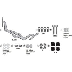 Givi A2151A Yamaha MT-25-20 Rüzgar Siperlik Bağlantısı