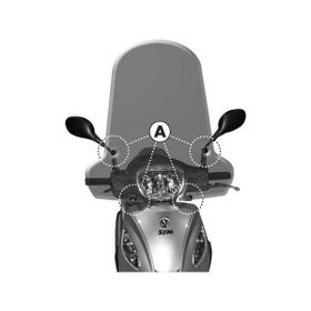Givi A297A SYM Symphony SR 125 10-16 Rüzgar Siperlik Bağlantısı