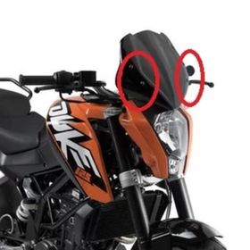 Givi A7701A KTM Duke 125-200-390 11-16 Rüzgar Siperlik Bağlantısı
