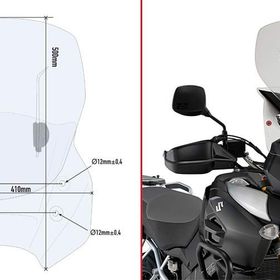 Givi AF3105 Suzuki DL 1000 V-Strom 14-16 Rüzgar Siperlik