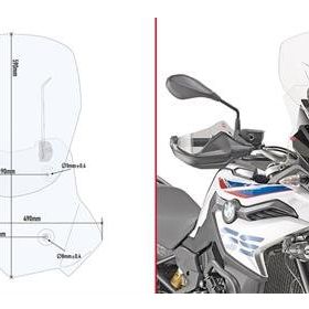 Givi AF5127 BMW F 750 GS - F 850 GS 18-19 Rüzgar Siperlik