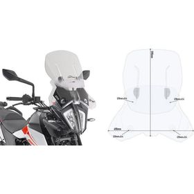 Givi AF7711 KTM 390-790-890 Rüzgar Siperlik