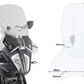 Givi AF7711 KTM 390-790-890 Rüzgar Siperlik