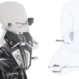Givi AF7711 KTM 390-790-890 Rüzgar Siperlik