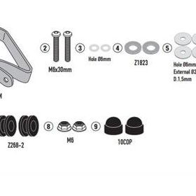 Givi D1190KIT Honda PCX 125 21 Rüzgar Siperlik Bağlantısı