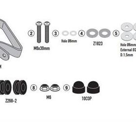 Givi D1190KIT Honda PCX 125 21 Rüzgar Siperlik Bağlantısı