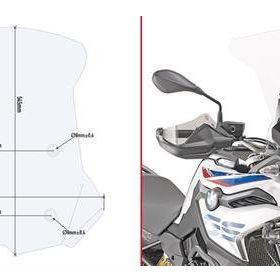 Givi D5127ST BMW F 750 GS - F 850 GS 18-19 Rüzgar Siperlik