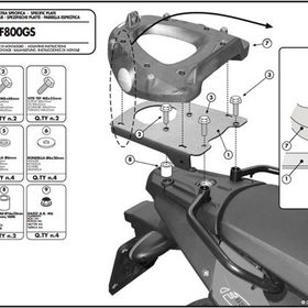 Givi E194M BMW F 650 GS - F 800 GS 08-11 Arka Çanta Taşıyıcı