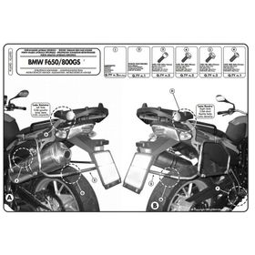 Givi PL690 BMW F 650GS - F 800GS 08-11 Yan Çanta Taşıyıcı
