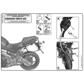 Givi PLXR450 Kawasaki Versys 650 10-14 Yan Çanta Tasıyıcı