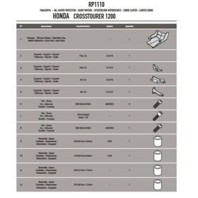 Givi RP1110 Honda VFR 1200X Crosstourer 12-15 Karter Koruma