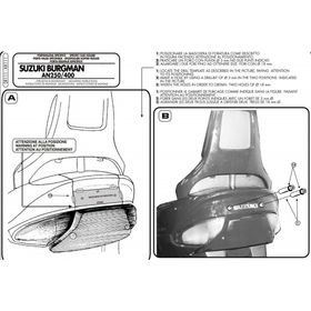 Givi SR111 Suzuki Burgman 250-400 98-02 Arka Çanta Taşıyıcı