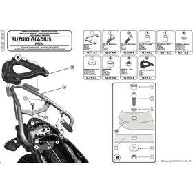 Givi SR121 Suzuki Gladıus 650 09-16 Arka Çanta Taşıyıcı