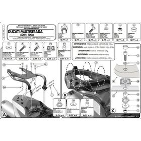 Givi SR311 Ducati Multıstrada 620-1100 06-09 Arka Çanta Taşıyıcı
