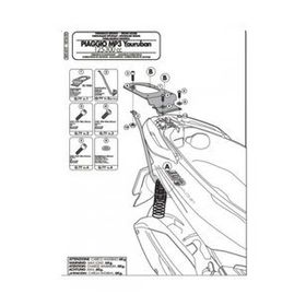 Givi SR5600 Pıaggıo MP3 Yourban 125-300 11-16 Arka Çanta Taşıyıcı