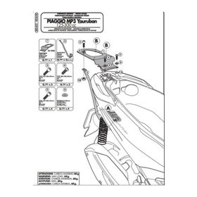 Givi SR5600 Pıaggıo MP3 Yourban 125-300 11-16 Arka Çanta Taşıyıcı