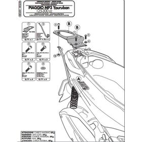 Givi SR5600 Pıaggıo MP3 Yourban 125-300 11-16 Arka Çanta Taşıyıcı