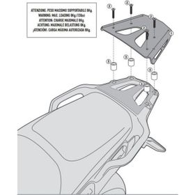 Givi SRA1110 Honda VFR 1200X Crosstourer 12-19 Arka Çanta Taşıyıcı