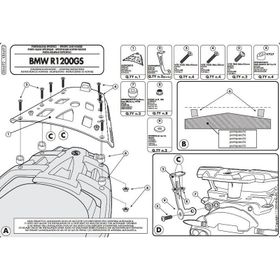 Givi SRA692 BMW R 1200GS 07-12 Arka Çanta Taşıyıcı