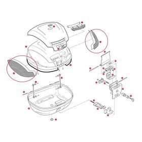 Givi Z1394 E470 Çanta Reflektörü Set