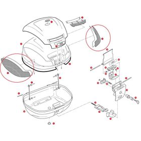 Givi Z1394 E470 Çanta Reflektörü Set