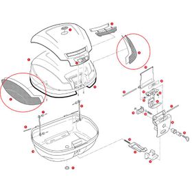 Givi Z1394 E470 Çanta Reflektörü Set