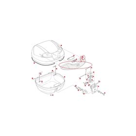 Givi Z1648FR Gri E340 Çanta Reflektörü Orta