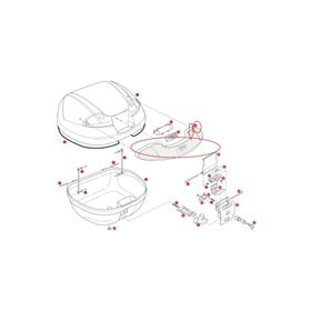 Givi Z1648FR Gri E340 Çanta Reflektörü Orta