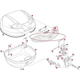 Givi Z1648FR Gri E340 Çanta Reflektörü Orta