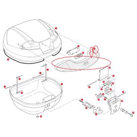 Givi Z1648FR Gri E340 Çanta Reflektörü Orta