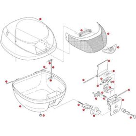 Givi Z310 Çanta Alt Tabla Kilit Sacı