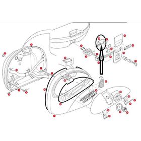Givi Z312 Çanta Tabla Düğmesi Montaj Sacı