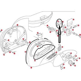 Givi Z312 Çanta Tabla Düğmesi Montaj Sacı