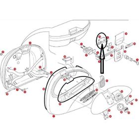 Givi Z312 Çanta Tabla Düğmesi Montaj Sacı