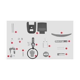 Givi Z315 E300-E30-E280-E33 Çanta Tabla Düğmesi