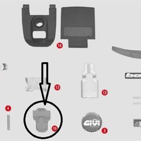 Givi Z315 E300-E30-E280-E33 Çanta Tabla Düğmesi