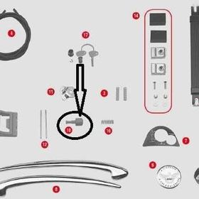 Givi Z388 E21 Çanta Tabla Düğmesi