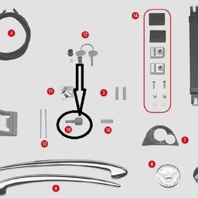 Givi Z388 E21 Çanta Tabla Düğmesi