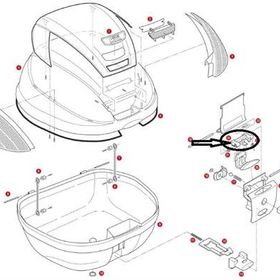 Givi Z643NR TRK33-V46-E370 Çanta Kilit Parçası