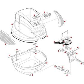 Givi Z643NR TRK33-V46-E370 Çanta Kilit Parçası