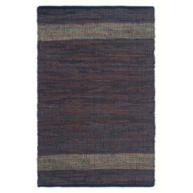 Giz Home 2053C Kahverengi 75x150 cm Deri Bordürlü Kilim