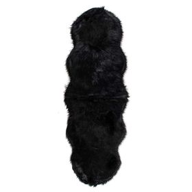 Giz Home 60x180 Siyah Alaska Peluş Post Halı